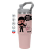 Pink color, 890ml (30oz) stainless Steel Tumbler with Handle