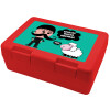 Children's cookie container RED 185x128x65mm (BPA free plastic)