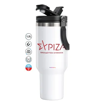 Σύριζα το νέο, Mega Travel Mug / Travel Mug, double walled (thermal) 1.2L