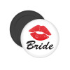 Bride kiss, Μαγνητάκι ψυγείου στρογγυλό διάστασης 5cm