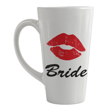 Bride kiss, Κούπα κωνική Latte Μεγάλη, κεραμική, 450ml