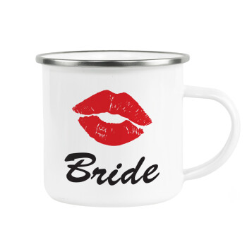 Bride kiss, Κούπα Μεταλλική εμαγιέ λευκη 360ml