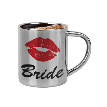 Bride kiss, Double-wall metal cup for espresso (220ml)