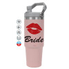 Pink color, 890ml (30oz) stainless Steel Tumbler with Handle
