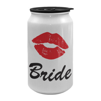 Bride kiss, Κούπα ταξιδιού μεταλλική με καπάκι (tin-can) 500ml
