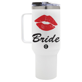 Bride kiss, Mega Stainless steel Tumbler with lid, double wall 1,2L
