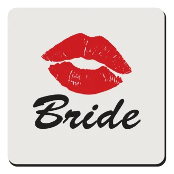 Bride kiss, Τετράγωνο μαγνητάκι ξύλινο 9x9cm
