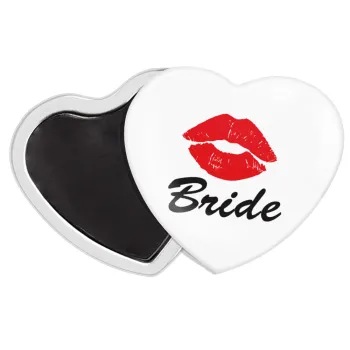 Bride kiss, Μαγνητάκι καρδιά (57x52mm)