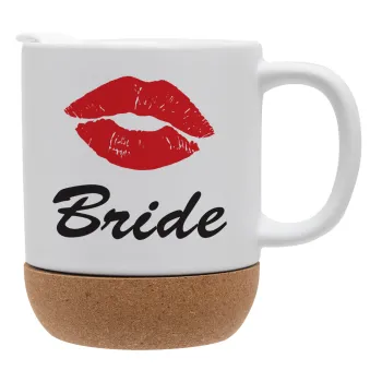 Bride kiss, Ceramic coffee mug Cork (MAT), 330ml