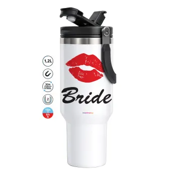 Bride kiss, Mega Stainless steel Tumbler with lid, double wall 1,2L