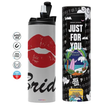 Bride kiss, Tumbler stainless steel GREY 600ml