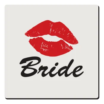 Bride kiss, Τετράγωνο μαγνητάκι ξύλινο 6x6cm