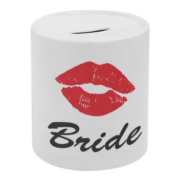 Bride kiss, Κουμπαράς πορσελάνης με τάπα