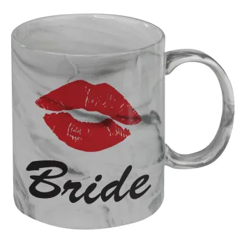 Bride kiss, Κούπα κεραμική, marble style (μάρμαρο), 330ml