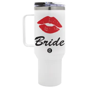 Bride kiss, Mega Tumbler με καπάκι, διπλού τοιχώματος (θερμό) 1,2L