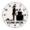 Woman Game Over, Wooden wall clock (20cm)
