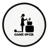 Woman Game Over, Βεντάλια υφασμάτινη αναδιπλούμενη με θήκη (20cm)