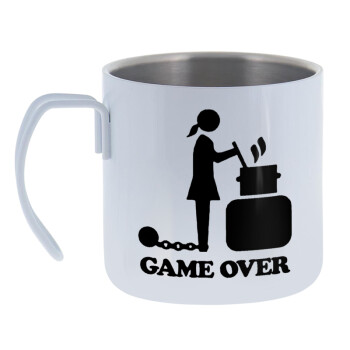 Woman Game Over, Mug Stainless steel double wall 400ml
