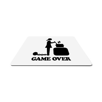 Woman Game Over, Mousepad rect 27x19cm