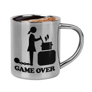 Woman Game Over, Κουπάκι μεταλλικό διπλού τοιχώματος για espresso (220ml)