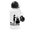 Metal water bottle, White, aluminum 500ml