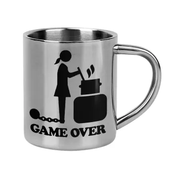Woman Game Over, Mug Stainless steel double wall 300ml