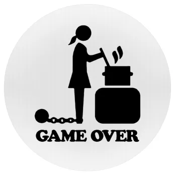 Woman Game Over, Mousepad Στρογγυλό 20cm