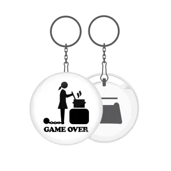 Woman Game Over, Μπρελόκ μεταλλικό 5cm με ανοιχτήρι