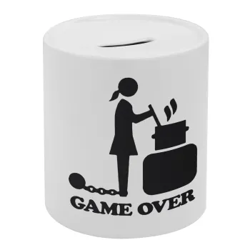 Woman Game Over, Κουμπαράς πορσελάνης με τάπα