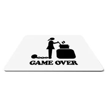Woman Game Over, Mousepad ορθογώνιο 27x19cm
