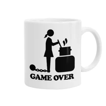 Woman Game Over, Κούπα, κεραμική, 330ml