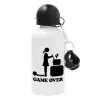 Metal water bottle, White, aluminum 500ml