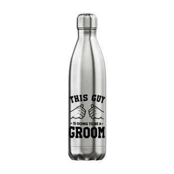 This Guy is going to be a GROOM, Inox (Stainless steel) hot metal mug, double wall, 750ml
