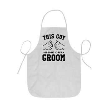 This Guy is going to be a GROOM, Ποδιά Σεφ ολόσωμη κοντή  Παιδική (44x62cm)