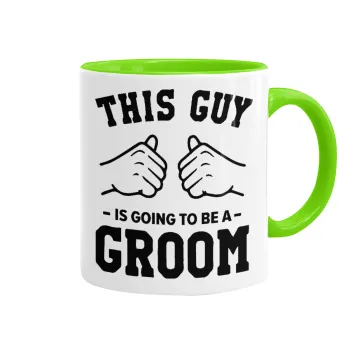 This Guy is going to be a GROOM, Κούπα χρωματιστή βεραμάν, κεραμική, 330ml