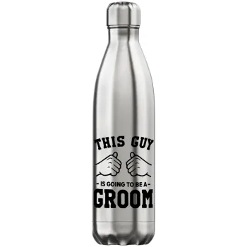 This Guy is going to be a GROOM, Inox (Stainless steel) hot metal mug, double wall, 750ml