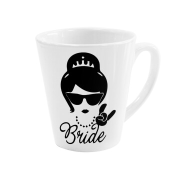 Bride hands, Κούπα κωνική Latte Λευκή, κεραμική, 300ml