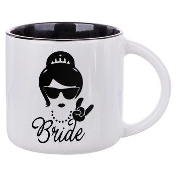 Bride hands, Κούπα κεραμική 400ml Λευκή/Μαύρη