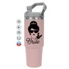Pink color, 890ml (30oz) stainless Steel Tumbler with Handle