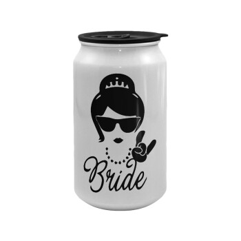 Bride hands, Κούπα ταξιδιού μεταλλική με καπάκι (tin-can) 500ml