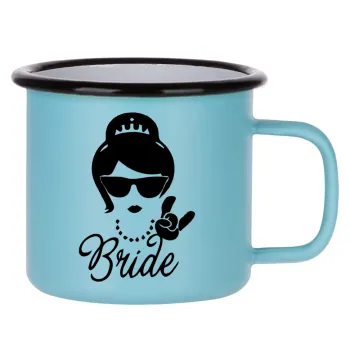 Bride hands, Κούπα Μεταλλική εμαγιέ ΜΑΤ σιέλ 360ml