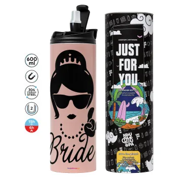 Bride hands, Tumbler stainless steel PINK 600ml