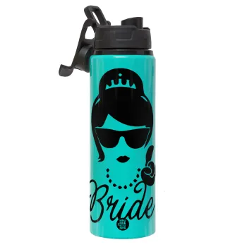 Bride hands, Μεταλλικό παγούρι νερού με καπάκι ασφαλείας, αλουμινίου 850ml