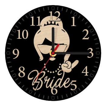 Bride hands, Ρολόι τοίχου ξύλινο plywood (20cm)