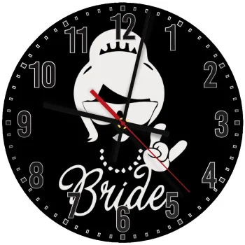 Bride hands, Ρολόι τοίχου ξύλινο (30cm)