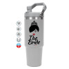 GREY color, 890ml (30oz) stainless Steel Tumbler with Handle