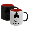 Κούπα Μαγική εσωτερικό κόκκινο, κεραμική, 330ml που αλλάζει χρώμα με το ζεστό ρόφημα