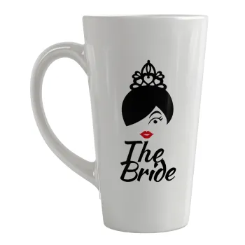 The Bride red kiss, Κούπα κωνική Latte Μεγάλη, κεραμική, 450ml