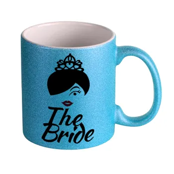 The Bride red kiss, Κούπα Σιέλ Glitter που γυαλίζει, κεραμική, 330ml