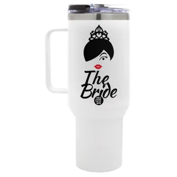 The Bride red kiss, Mega Tumbler με καπάκι, διπλού τοιχώματος (θερμό) 1,2L